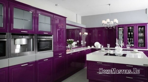 фиолетовая кухня
