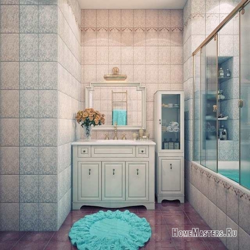Идея интерьера ванной комнаты
