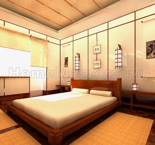 Спальня в японском стиле
