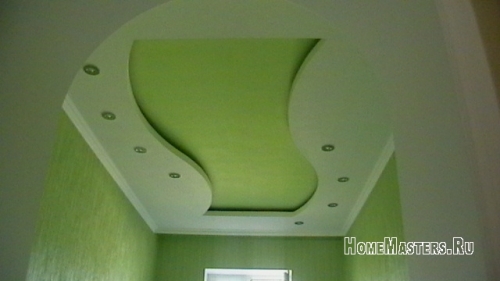 зеленный потолок из гкл
