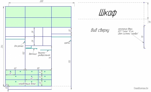 шкаф схема
