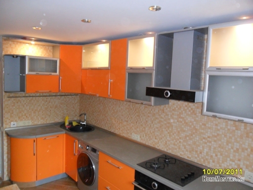 оранжевая кухня
