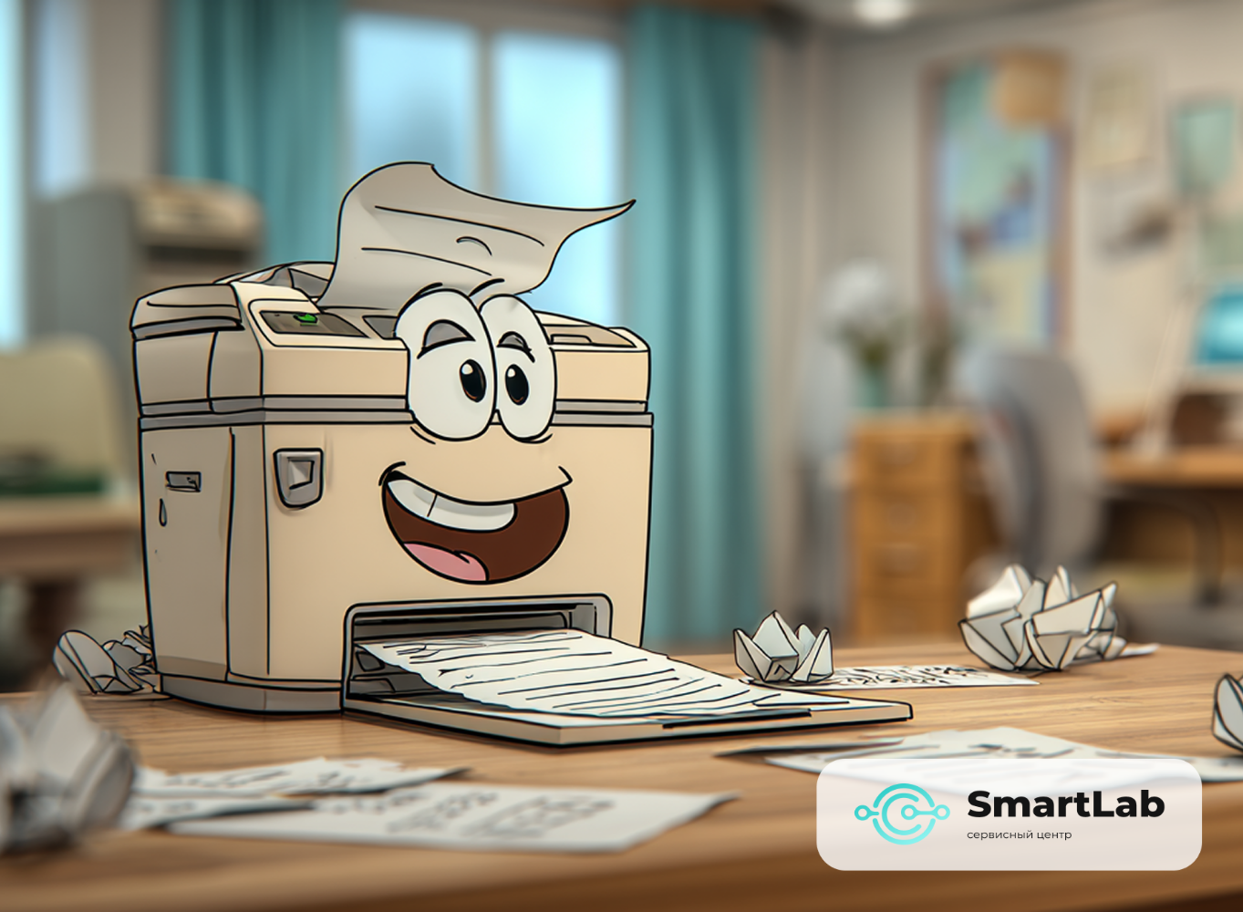 Подробнее о "Если принтер зажевал бумагу: подробный разбор от мастера SmartLab"