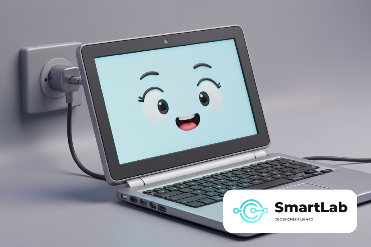 Подробнее о "Почему ноутбук работает только от сети и выключается без зарядки"