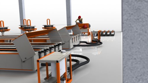 Технологическая линия по производству световых опор СВ