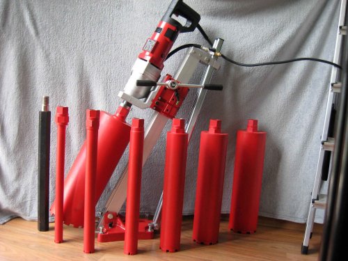 Алмазное бурение (сверление) конструкций из железобетонов, бетонов, различных блоков