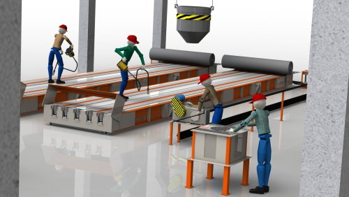 Технологическая линия по производству световых опор СВ