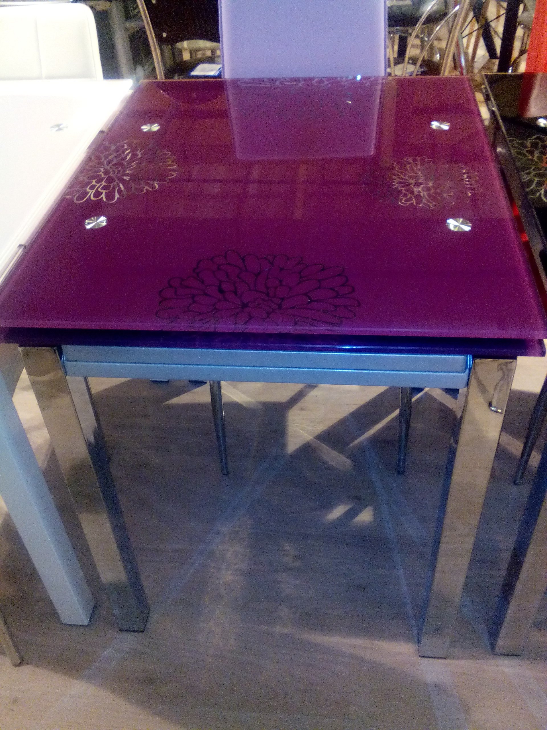 Обеденный стол Анжелика фиолетовый