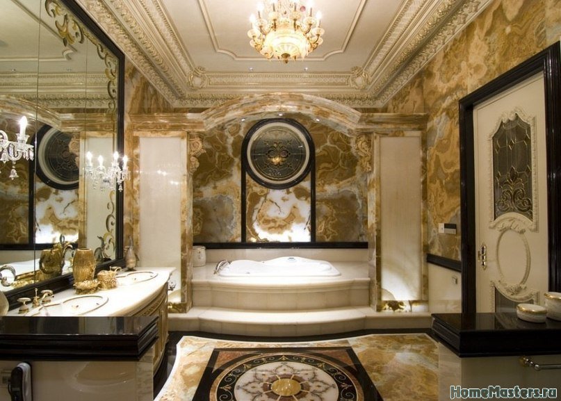 Мраморная ванная комната