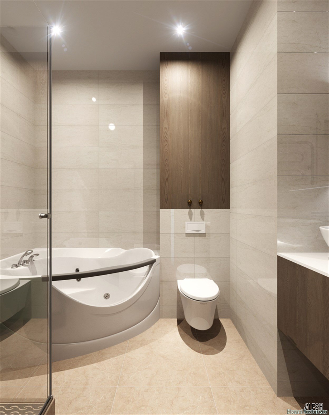 Современная ванная комната | Tribuca 100 м.