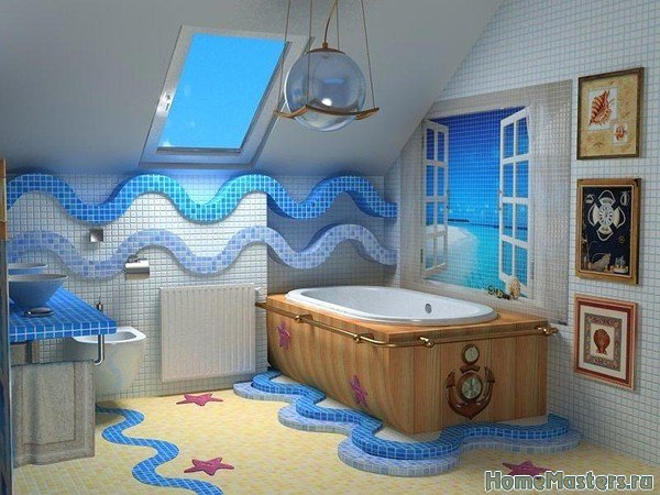 Морская ванная комната