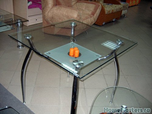 Стеклянный стол Элегант-1