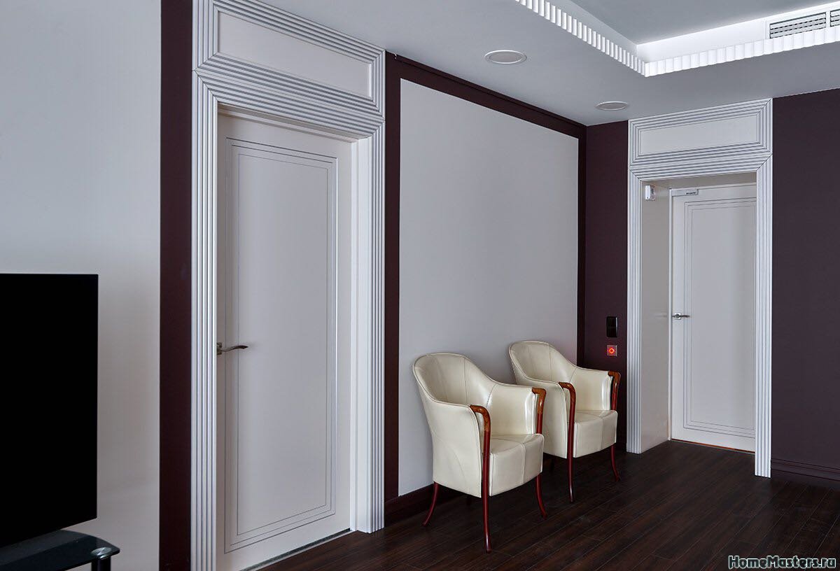 Фото белых межкомнатных дверей стиль модерн в коридор от Роял Интерни