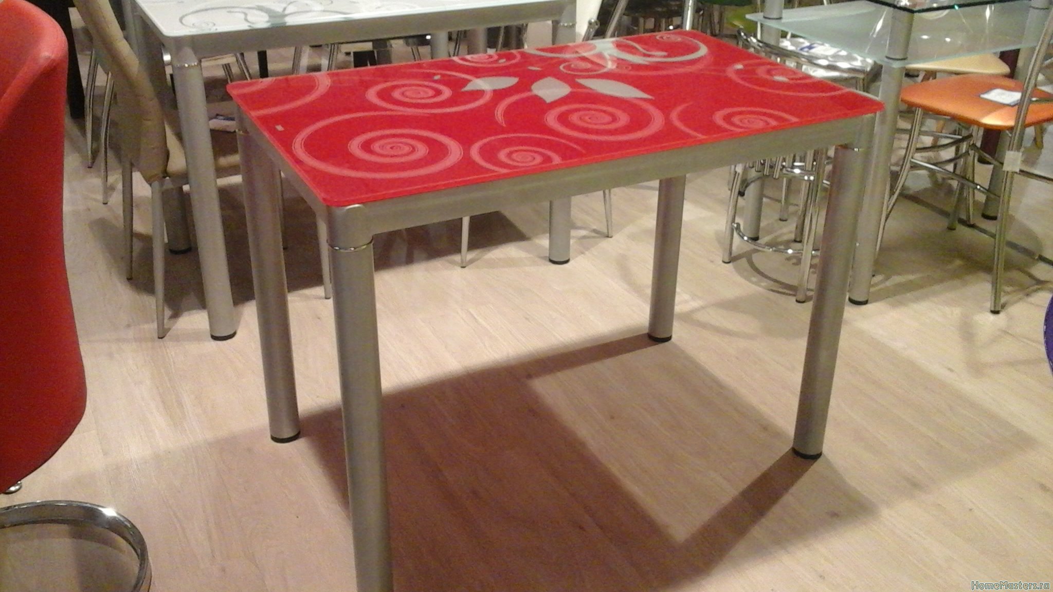 Обеденный стол Суфле красный