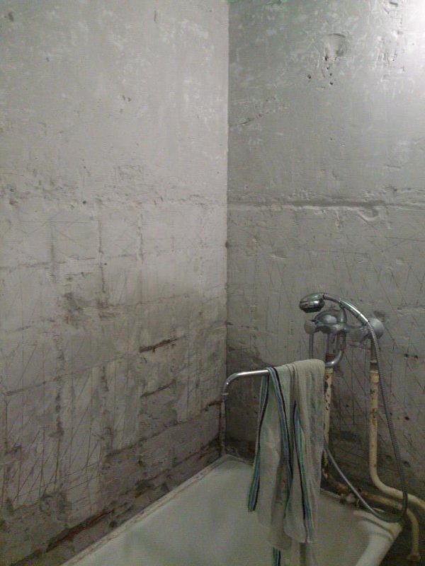 Ванна - очистка стен1
