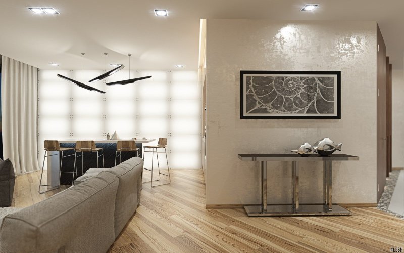 Дизайна интерьера апартаментов Кристалл в Репино
