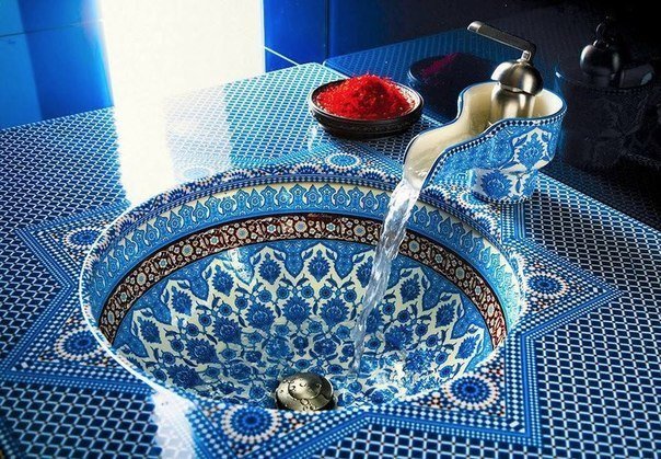 Раковина в марокканском стиле