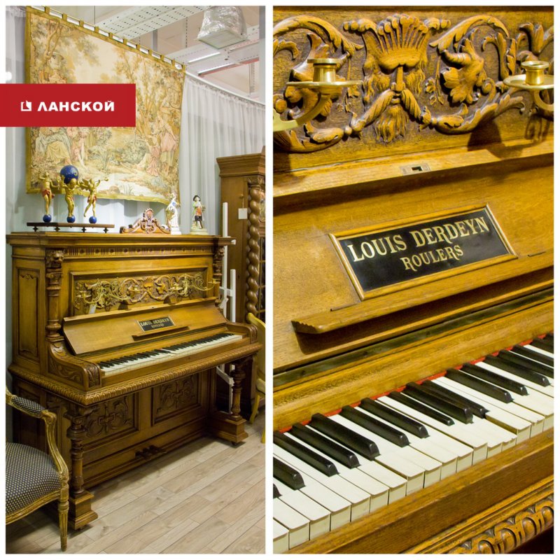 фортепиано, старинный музыкальный инструмент в ТК Ланской