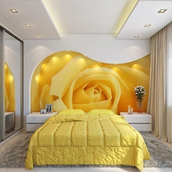 Спальня в желтом