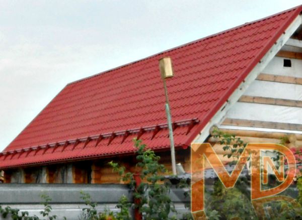 Снегостопоры на кровле Бани