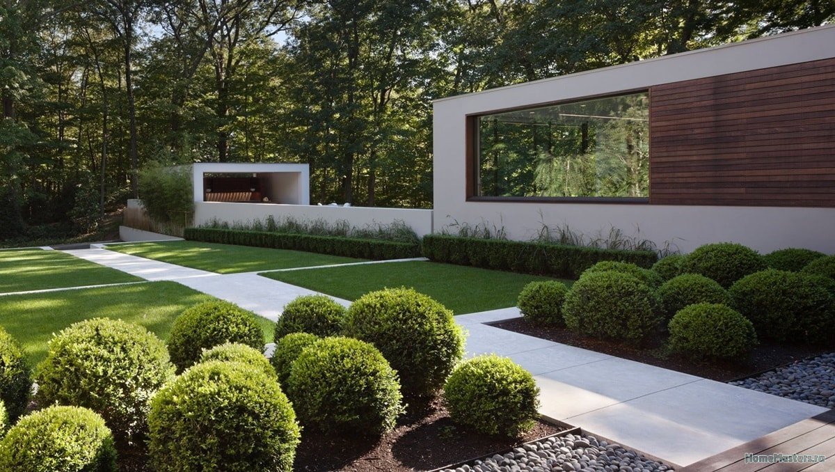 минималистические сады современный стиль ландшафта
