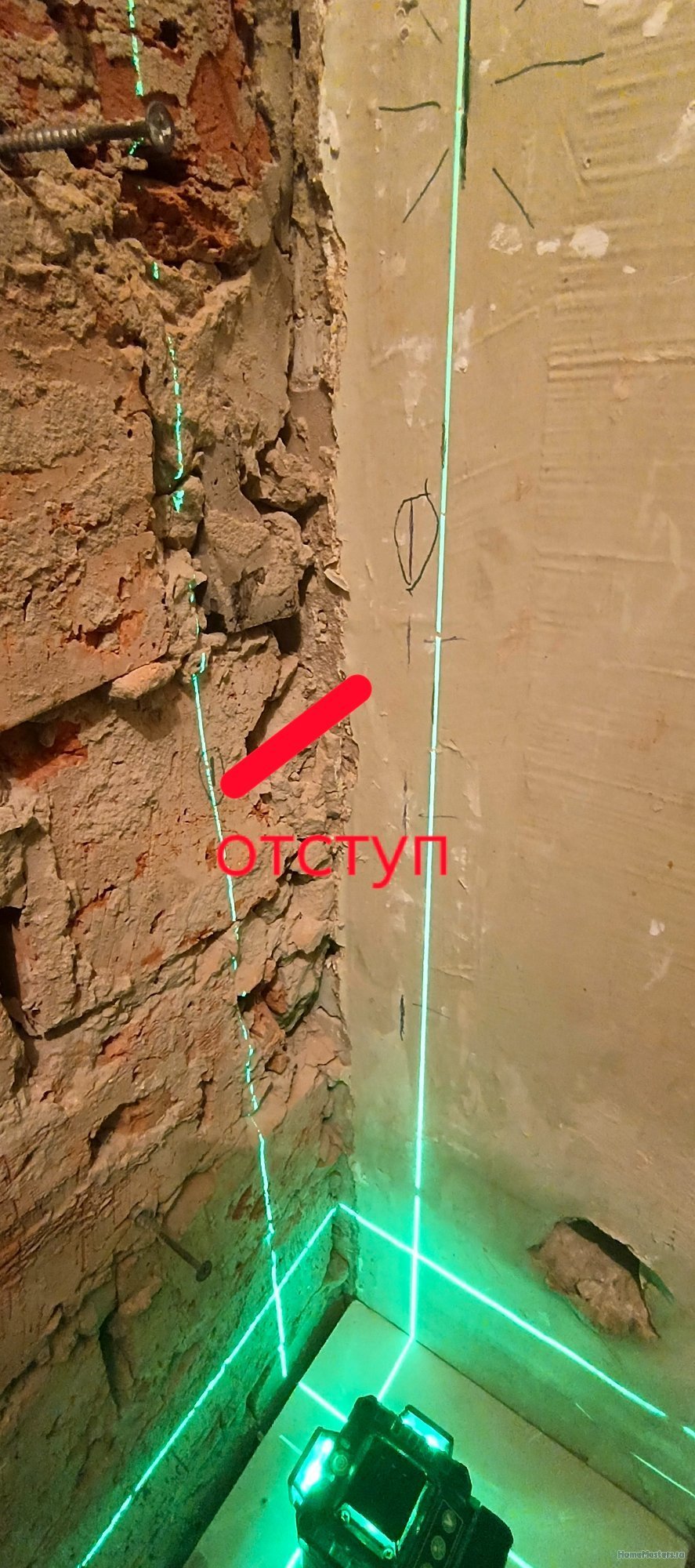 Подробнее о "Короб и стены из гипсокартона, выравнивание стен и углы 90 градусов"